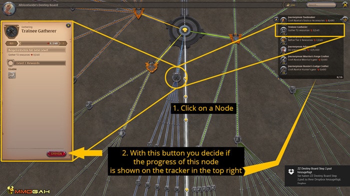 Albion Online trading levels for the Destiny Board